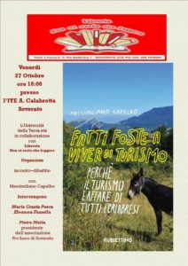 Presentazione libro "Fatti foste a viver di turismo" @ Libreria "Non ci resta che leggere" | Soverato | Calabria | Italia