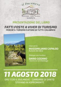 Presentazione libro "Fatti foste a viver di turismo" @ Il Bucaneve | Gambarie | Calabria | Italia